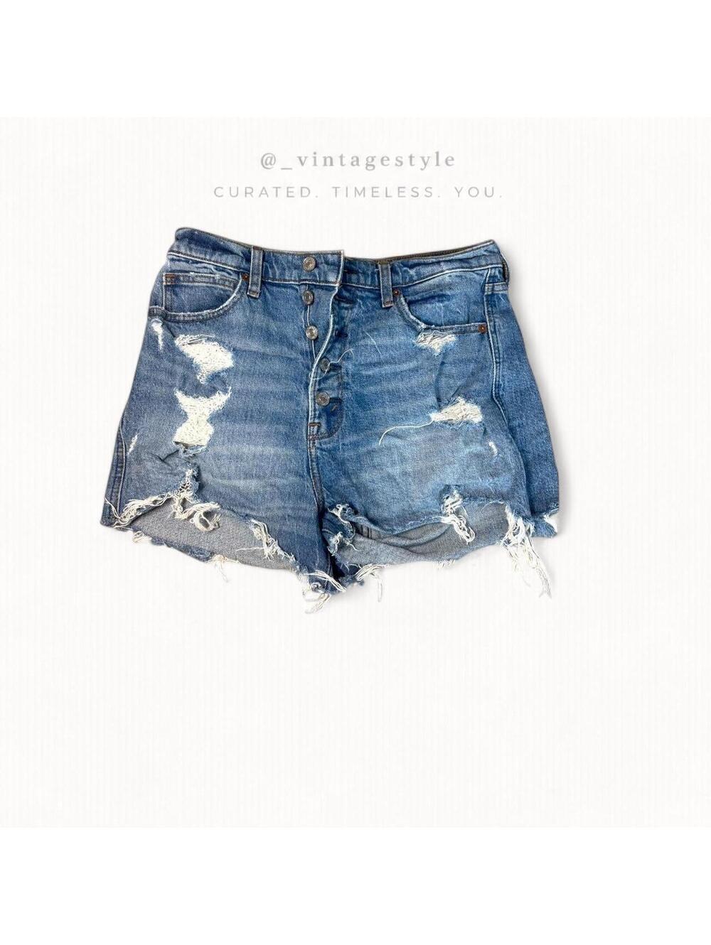 Abercrombie & Fitch Women's Blue Shorts